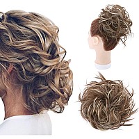 Hairro Hair Bun Hair Piece Messy Bun Hair Extension Updo Hairpieces Fluffy Tousled Scrunchy Synthetic Scrunchies Wavy Up Do Donu