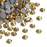 Jollin Hot Fix crystal Flatback Rhinestones glass Diamantes gems 48mm(20ss 1440pcs, Metallic Sunshine)