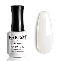 Rarjsm Milky White Gel Polish 15Ml French White Nail Art Manicure Varnish Led Uv Translucent Gel Nail Polish Soak Off Clear Nai