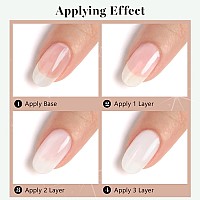 Rarjsm Milky White Gel Polish 15Ml French White Nail Art Manicure Varnish Led Uv Translucent Gel Nail Polish Soak Off Clear Nai