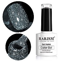 Black Glitter Nail Polish Led Uv Gel Polish Sparkle Color Soak Off Nail Art Gel 1 Pcs 75Ml Gel Polish Sparkles Varnish For Nail