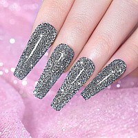 Black Glitter Nail Polish Led Uv Gel Polish Sparkle Color Soak Off Nail Art Gel 1 Pcs 75Ml Gel Polish Sparkles Varnish For Nail