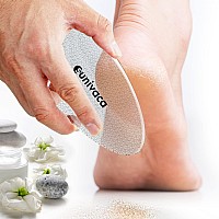 Sunivaca Glass Foot File Callus Remover For Feet Heel Scraper Pumice Stone Diabetic Feet Scrubber Dead Skin Remover For Feet