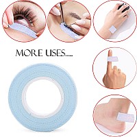 Jassins 6 Rolls Eyelash Tape Adhesive Fabric Eyelash Tapes Adhesive Breathable Micropore Fabric Tape For Eyelash Extension Sup