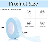 Jassins 6 Rolls Eyelash Tape Adhesive Fabric Eyelash Tapes Adhesive Breathable Micropore Fabric Tape For Eyelash Extension Sup