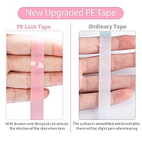 Jassins 6 Rolls Eyelash Tape Adhesive Fabric Eyelash Tapes Adhesive Breathable Micropore Fabric Tape For Eyelash Extension Sup