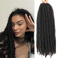 Ayana Marley Hair 24Inch Marley Twist Braiding Hair Marley Braiding Hair For Twists Crochet Hair 3 Packs Long Afro Kinky Synthetic Hair Extensions (24 inch-3 pack, 2#)