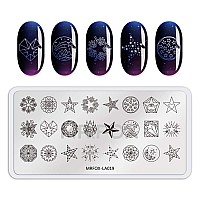 Mr Fox Nail Print Board Set Graffiti Star Marble Pattern Bark Pattern Lace Abstract Pattern Art Diy Hot Stamping Template