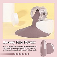 Azurebeauty Dip Powder Nude Brown Color Nail Dipping Powder French Nail Art Starter Manicure Salon Diy At Home Odorfree And L