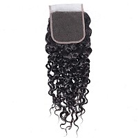 Odir 20 Inch Water Wave 4X4 Lace Closure Brazilian Human Hair 150 Density 9A 100 Unprocessed Wet And Wavy Hand Tied Swiss Lace