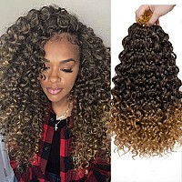 Gogo Curl Crochet Hair Water Wave Crochet Hair Synthetic Bohemian Crochet Braid Ombre Blonde Deep Wave Braiding Hair Extensions