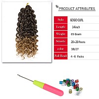 Gogo Curl Crochet Hair Water Wave Crochet Hair Synthetic Bohemian Crochet Braid Ombre Blonde Deep Wave Braiding Hair Extensions