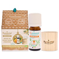 Puressentiel Wooden Diffuser Kit with Sweet Orange Oil