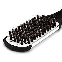 Aethland Doublesided Boar Bristle Brush And Hair Straightening Comb For Smoothing And Styling