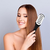 Aethland Doublesided Boar Bristle Brush And Hair Straightening Comb For Smoothing And Styling