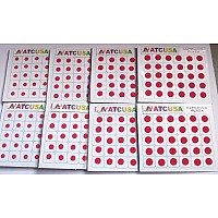 Atcusa Premium Bindi 240 Count Assorted Size In Red Color Indian Daily Use Forehead Bindi Round Dot Tattoo Body Art Sticker Craf