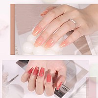 Gaoy Summer Jelly Gel Nail Polish Set Of 6 Colors Including Red Pink Nude Kit Uv Led Soak Off Home Diy Manicure Salon Varnish