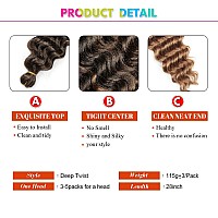 Deep Twist Braid Crochet Hair 28 Inch Braiding Hair For Beauty Synthetic Braids Hair Extension28 Inch T27 3 Pack