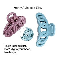 Canitor Hair Clips Set 8Pcs Banana Claw Clips For Thin Hair Nonslip Vines Twining French Design Barrettes