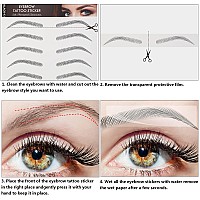 6 Sheets 4D Hairlike Waterproof Eyebrow Stickers Eyebrow Transfers Stickers Grooming Shaping Eyebrow Sticker In Arch Style For