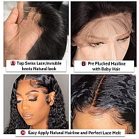 Larima Curly Lace Front Wig Human Hair 13X4 Hd Lace Front Wigs Human Hair Pre Plucked With Baby Hair 180 Density Jerry Curly La