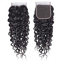 Odir Water Wave Bundles With Closure 26 28 3020 Inch Unprocessed 9A Brazilian Virgin Human Hair Wet And Wavy 3 Bundles With 4X4