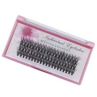 Bodermincer 20D 0.07mm Thickness 8-22mm To Choose Grafting False Eyelashes False Eyelashes Individual Natural Long Mink Fake Eyelashes Extension Handmade (17mm)