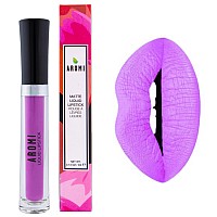 Aromi Pink Lilac Matte Liquid Lipstick Bright Purple Lip Color Smudge Proof Waterproof Longlasting Vegan Crueltyfree P