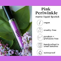 Aromi Pink Lilac Matte Liquid Lipstick Bright Purple Lip Color Smudge Proof Waterproof Longlasting Vegan Crueltyfree P