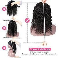 Deep Wave Headband Wig Human Hair 12Inch None Lace Front Wigs Brazilian Virgin Hair Machine Made Wigs Glueless Deep Curly Wave H