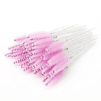 Ilaesh 100 Pcs Disposable Eyelash Brushes Mascara Wands Eye Lash Brush Spoolies For Eyelash Extensions Spoolie Eyebrow Eyes