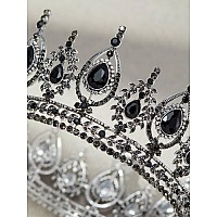 Sweetv Royal Queen Crown Wedding Tiara For Bride Rhinestone Tiaras And Crowns For Women Costume Headpiece For Birthday Cospla