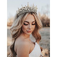 Sweetv Tiaras And Crowns For Women Wedding Tiara For Bride Rhinestone Queen Crown Crystal Costume Hair Accessories For Birthd