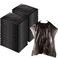 100 Disposable Salon Cape Waterproof Hair Dye Cutting Coloring Apron Shawl Barber Shampoo Cape Black 512 X 362 Inch