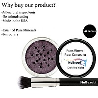 Root Concealer Touch Up Powder Allnatural Crushed Minerals Without Brush Fast And Easy Total Gray Hair Cover Up For Black