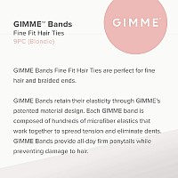 Gimme Beauty Fine Hair Ties Blondie Seamless No Break Microfiber Elastic Hair Ties Firm Yet Gentle Hair Accessories Wit