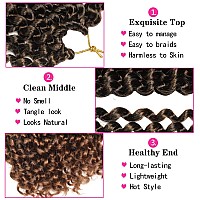 24 Inch Passion Twist Hair Ombre Brown Water Wave Crochet Hair 22 Strandspack Long Passion Twist Crochet Hair For Women Bohemi