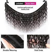 Aelinsi Body Wave Bundles 10 12 14 16 Inches Human Hair 4 Bundles 12A Brazilian Virgin Hair Body Wave Extensions 100 Unprocesse