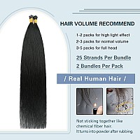 Sunya I Tip Hair Extensions Human Hair Black 18 Inch Itip Hair Extensions Human Hair Jet Black I Tip Hair Extensions Remy Itip H