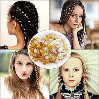 140 Pcs Loc Hair Jewelry For Women Braids Dreadlock Accessories Metal Sliver Gold Hair Cuffs Decorations