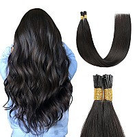 Sunya I Tip Hair Extensions Human Hair 22 Inch Itip Hair Extensions Human Hair Natural Black Itip Hair Extensions Real Itip Huma