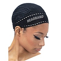 FreeTress Head Band Crochet Cap (2-PACK, BLACK)