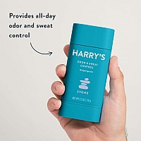 Harrys Deodorant Antiperspirant Odor Sweat Control Antiperspirant For Men Stone 6 Count