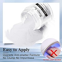 Acrylic Powder Clear White Nude Colored Polymer Nail Art For Acrylic Nails Extension No Need Nail Lamp 1 Oz Hjnap017Clear