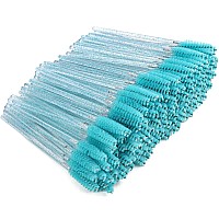 Tbestmax 300 Disposable Mascara Wands Eye Lash Brush Spoolies For Eyebroweyelash Extension Blue