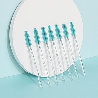 Tbestmax 300 Disposable Mascara Wands Eye Lash Brush Spoolies For Eyebroweyelash Extension Blue