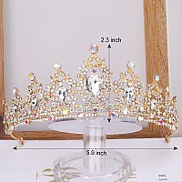 Tiaras And Crowns For Womencieher Gothic Baroque Gold Crowns For Women Girlsvintage Queen Tiara Luxury Rhinestone Wedding Crow