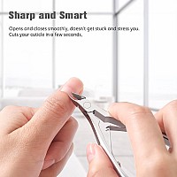 Bezox Professional Cuticle Cutter 4Mm Jaw Highdensity Stainless Steel Cuticle Clipper Manicure Cuticle Remover Tool For Women