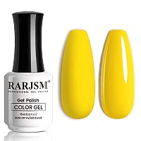 Rarjsm Gel Nail Polish 15Ml Lemon Yellow Nail Polish Summer Colors Nails Gel Soak Off Uv Led Gel Nail Art Manicure Salon Diy At