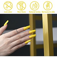 Rarjsm Gel Nail Polish 15Ml Lemon Yellow Nail Polish Summer Colors Nails Gel Soak Off Uv Led Gel Nail Art Manicure Salon Diy At